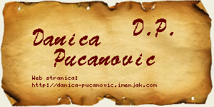 Danica Pucanović vizit kartica